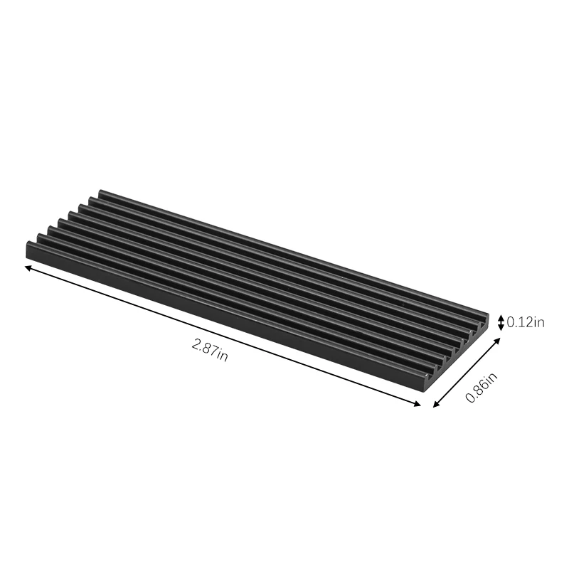 Aluminum Heatsink Radiator 2Pcs M.2 SSD Heat Sink NVME NGFF M.2 2280 Solid State Hard Disk Aluminum Heatsink Cooler Radiator Thermal Cooling Pad For PC