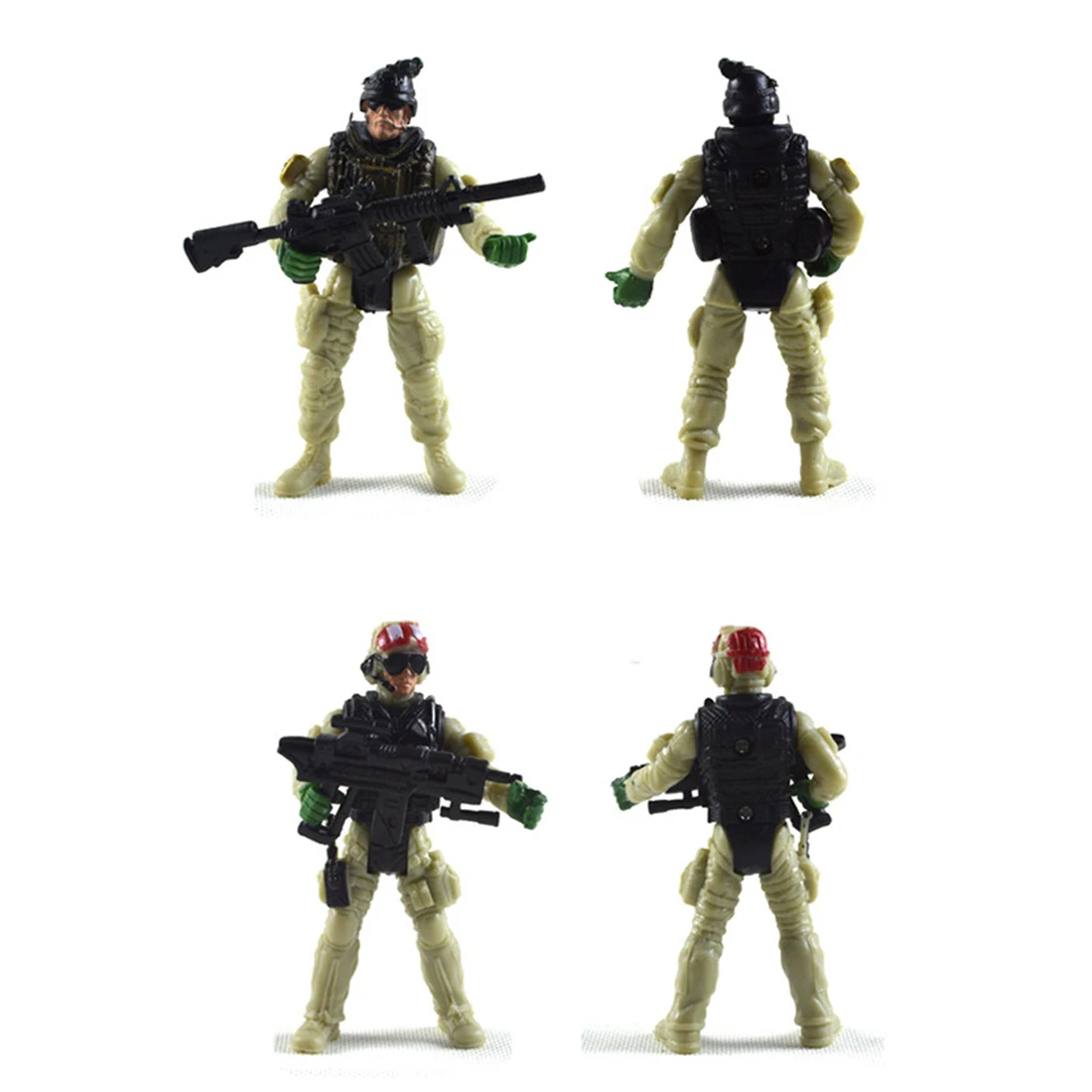 6 шт. подвижная военная модель спецназа США, игрушечный солдат с оружием