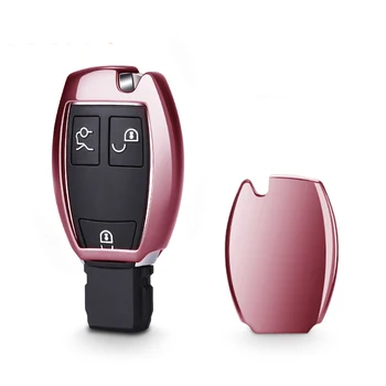 

Car Key Case Cover For Mercedes Benz A B C Class GLA C S E GLC GLK CLA ML GLE Class Car Styling Soft TPU Protection Key Shell