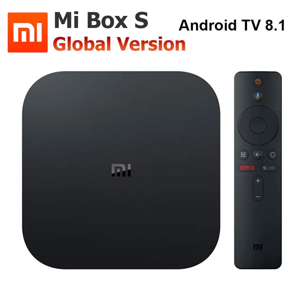 ТВ приставка Xiaomi Mi Box S 4K 64 бит Mali 450 8 1 Мбит/с Android 2 4 ГБ + Гб HDMI2.0 5 8G/G Wi Fi