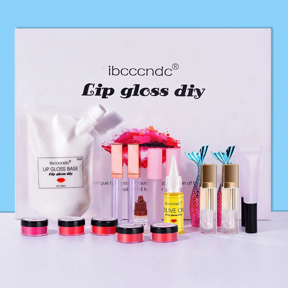 Matte labial gloss diy base de lipgloss gel labial esmalte fazendo kit