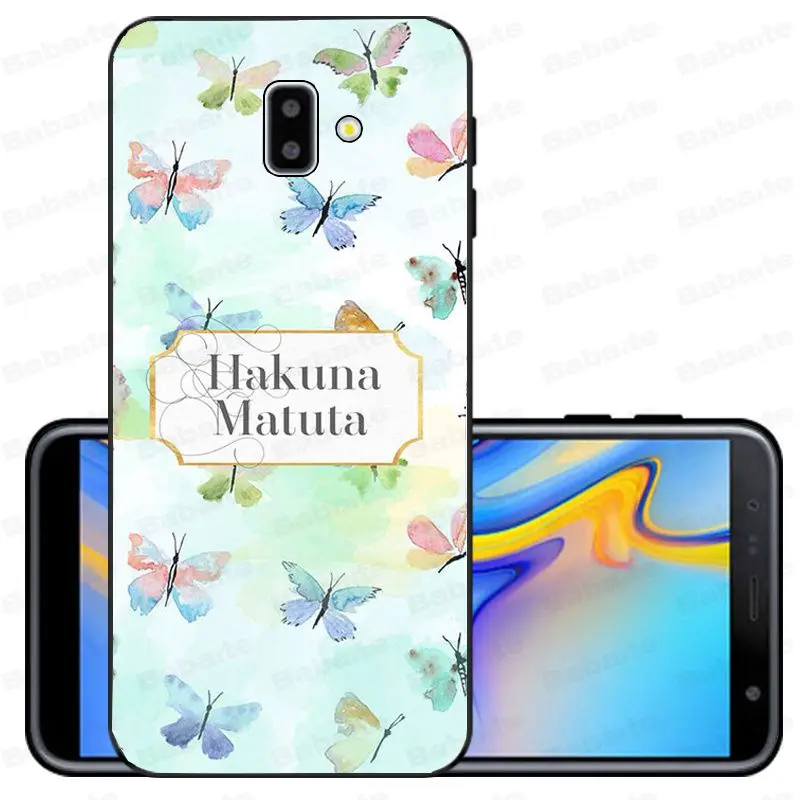 Keep clam hakuna matata The Lion King Мягкий силиконовый чехол для телефона samsung Galaxy j6 plus A6 A8 A9 A10 A30 A50 - Цвет: A3