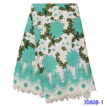 

Elegant Style African Guipure Cord Lace Nigerian Dresses High Quality For Women Lace Material Wedding Fabrics 5Yards GD3080B-1