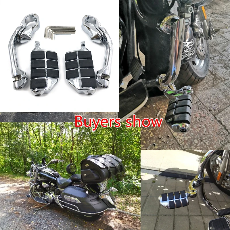 Motorcycle Universal 32mm Adjustable Highway Footrest (3)
