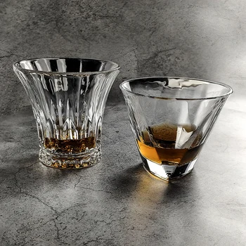 

2 Pcs set high quality fashion home bar lead-free whiskey glass cups 200829-20
