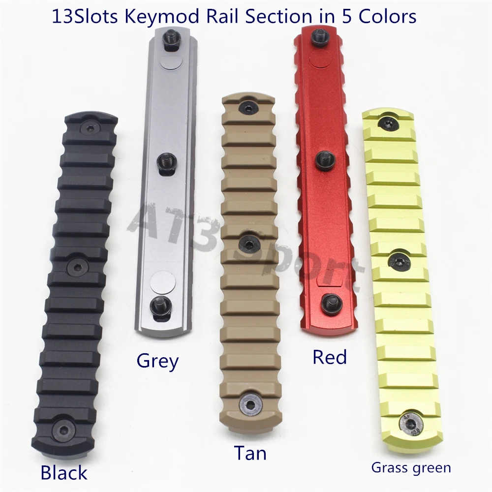 13 слотов Keymod Rail Section AR15 M4 M16 Handguard 20 мм Picatinny Adapter Tactical Base | Спорт и развлечения