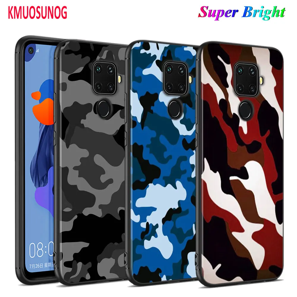 Черный Камуфляжный армейский чехол для Huawei Mate 30 20 20X 10 Lite Y9 Y7 Y6 Y5 Pro Prime 2019 2018