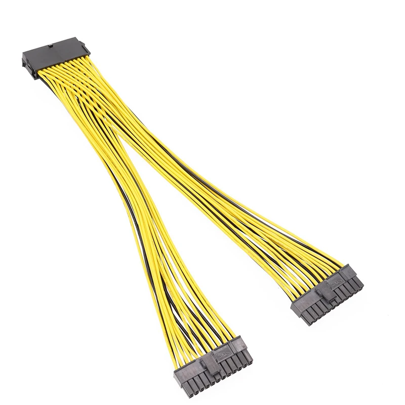 1 шт. 24Pin ATX PSU Y Кабель-адаптер 24 pin кабель питания сплиттера для двойной блок