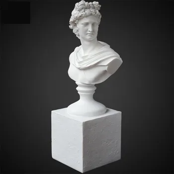

Creative Apollo Art Sculpture Greek Mythology Head Portraits Figurine Home Decoration Accessories Resin Crafts Statue R5228