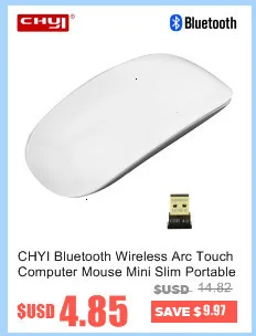 CHYI Двухрежимная Беспроводная Usb+ Bluetooth 4,0 мини компьютерная мышь портативная эргономичная перезаряжаемая оптическая PC Mause бесшумные компьютерные мыши с подсветкой
