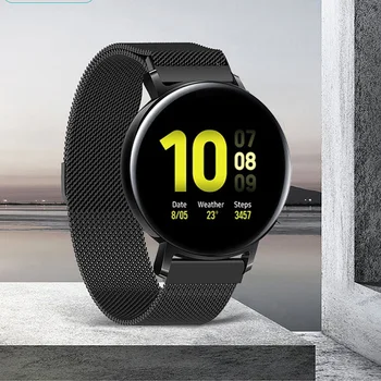 

For Samsung galaxy watch Active 2 44mm 40mm Milanese Magnetic Loop Band Quick Release 20mm Watch Strap Stainless Steel Watchband