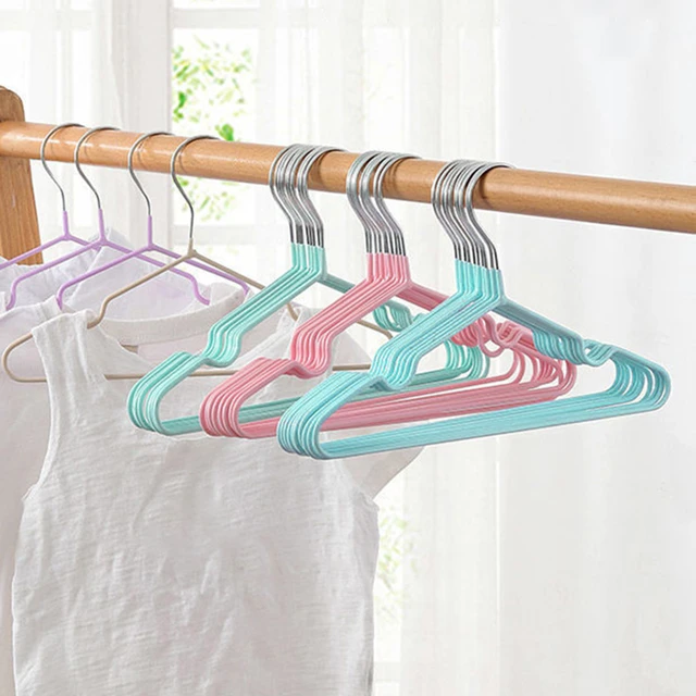 30 Pack Kids Hangers,Childrens Durable Plastic Infant Hangers for Kids  Clothes,Non-Slip Baby Clothes Hangers,Extensible Toddler Hangers for  Laundry