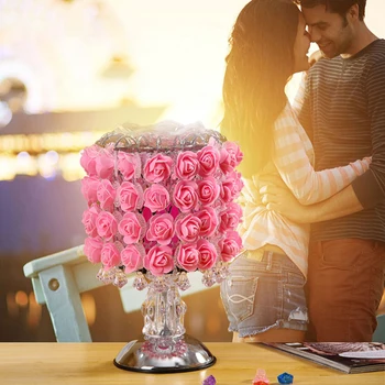 

Touch Sensory Table Lamp Exquisite Delicate Rose Flower Design Desk Light Rose Table Lamp Fragrance Lamp Indoor Lighting Decor