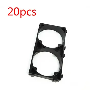 

20PCS 32650 1x2Battery Holder Safety Anti Vibration Plastic Cell Brackets for 32650 Batteries Pack