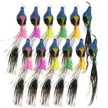 Artificial Peacock Birds Ornament Garden Decoration Creative Decor Gifts