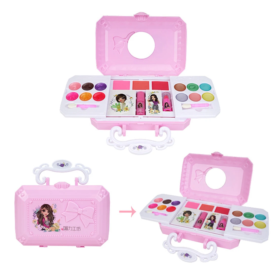 

Children Makeup Pretend Play Water-Soluble Cosmetic Box Toy - Magic Box