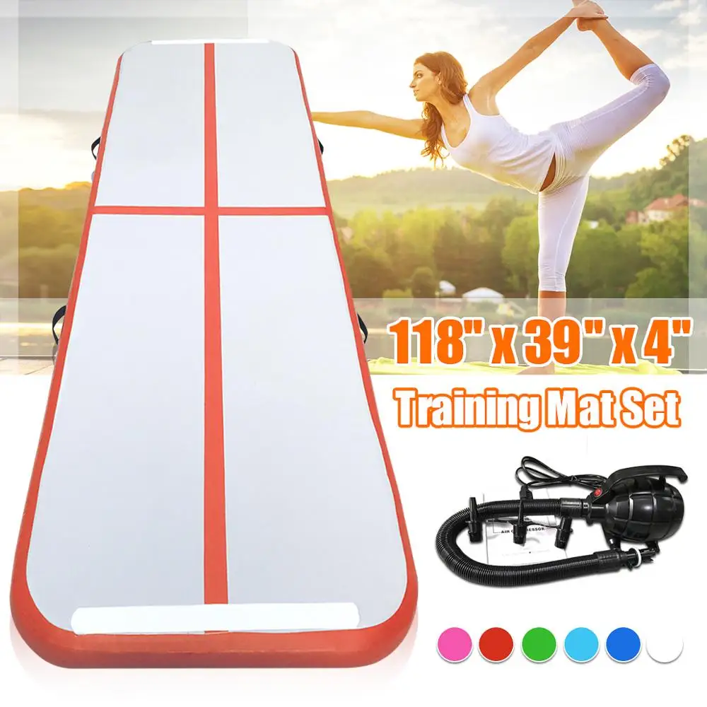 

2024 New Airtrack 3m Inflatable Air Tumble Track Gymnastics Gym Mat Yoga Inflatable Air Gym Air Track Home use On Sale