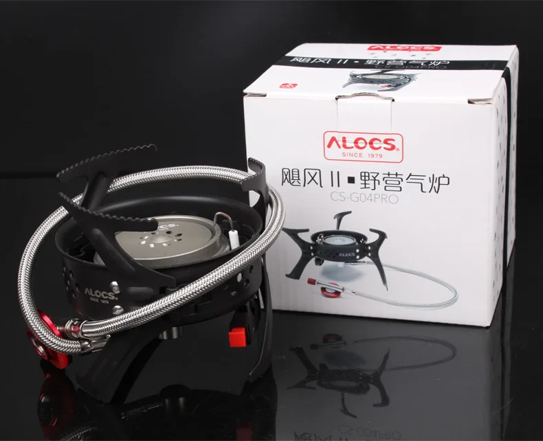 Ультралегкая газовая мини плита Alocs портативная пропановая для отдыха на
