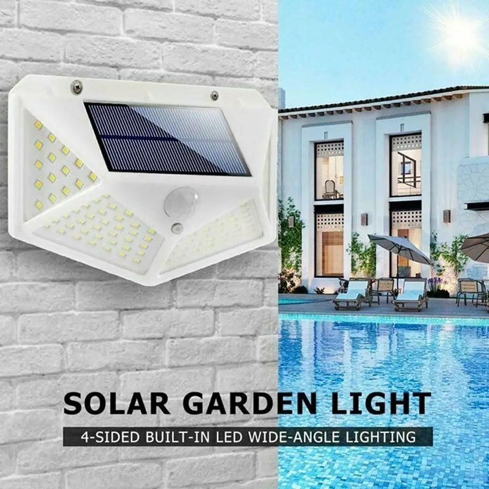 Walkway Lights Motion Sensor Fence Light Security Lamp Home Wall Light Durable Solar Outdoor Street Lamp