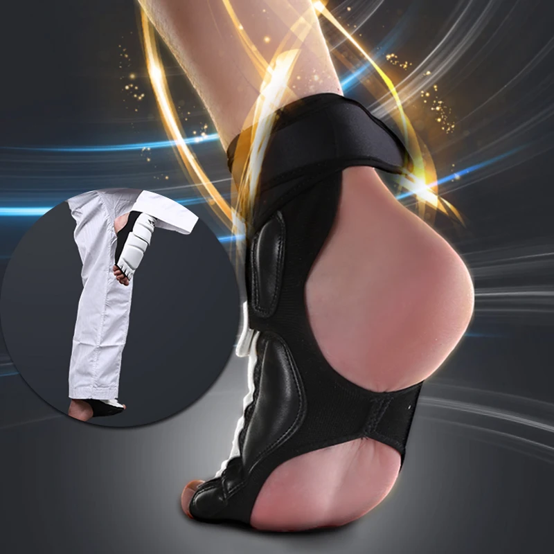 Пара протекторов для ног для тхэквондо из искусственной кожи для каратэ Sparring gear White