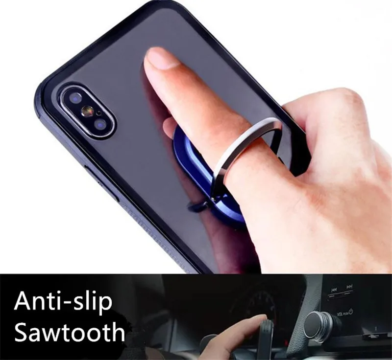 Flexiclip Автомобильный держатель для смартфона, автомобильный держатель на вентиляционное отверстие, подставка для крепления, вращающееся крепление в виде кольца на палец, автомобильный держатель, поддержка телефона в автомобиле