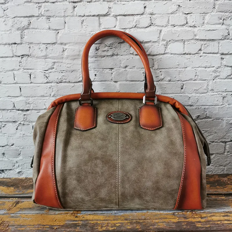 Винтажные женские сумки из натуральной кожи, высокое качество, роскошная сумка на плечо для дам, Мульти Стиль, повседневная сумка-тоут, женская сумка-мессенджер - Цвет: 99691-Coffee