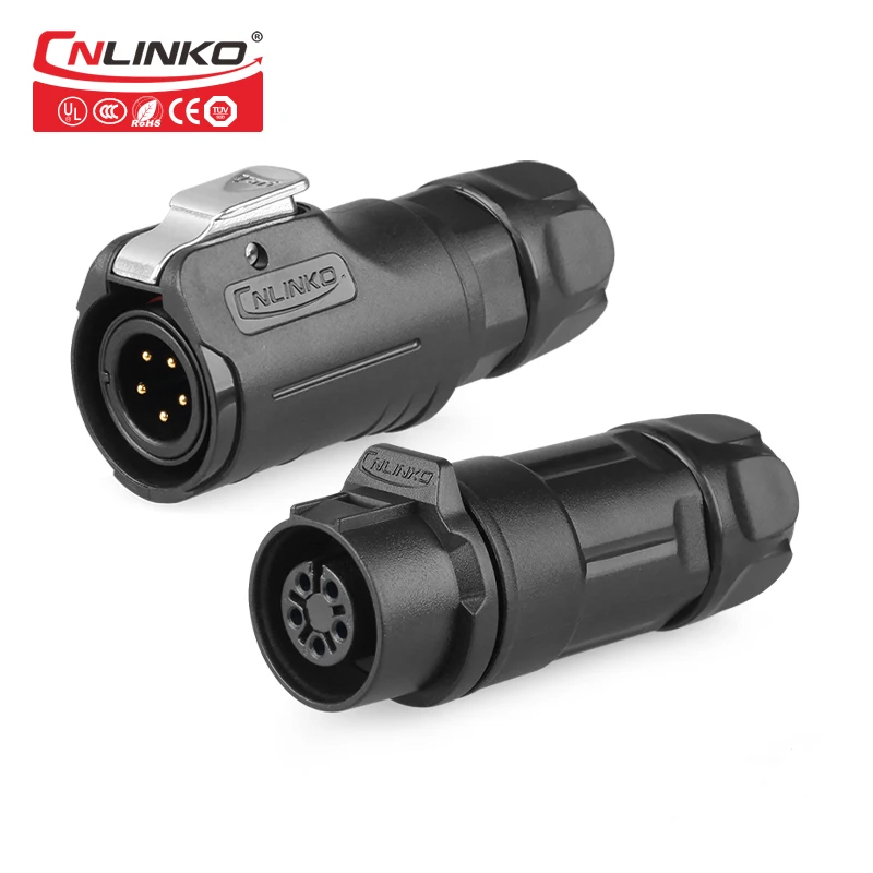 Cnlinko IP67 M12 5 Pin 5A PBT Материал медицинские провода разъемы электронные