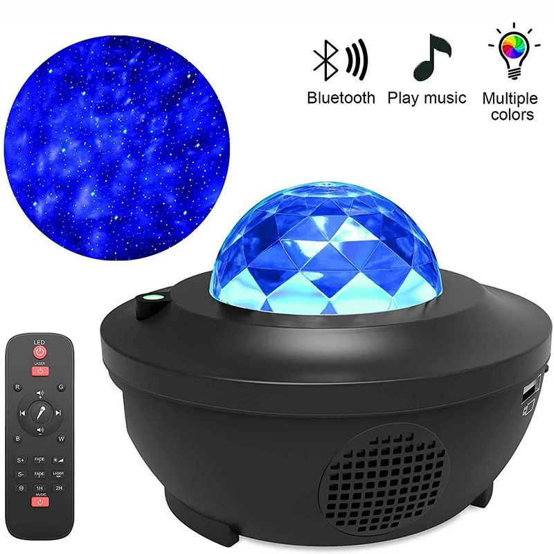 

Dream Star Projector Audio Bluetooth Music Light Creative Gift Home LED Starlight Sleep Water Wave Remote Control Laser Light