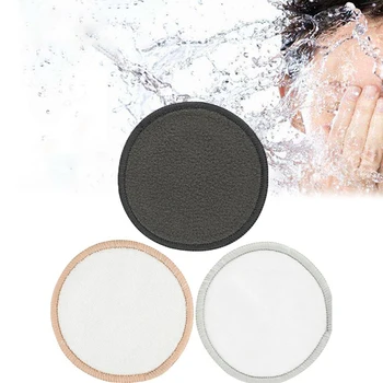

1Pcs Reusable Washable Round Bamboo Cotton Cloth Facial Makeup Remover Puff Pads Clean Facial Skin Care