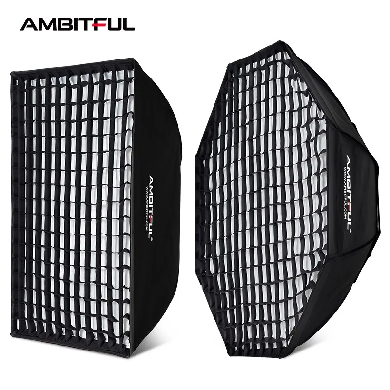 Photography Softbox 60x90cm 22x90cm 30x120cm 35x160cm 95cm Rectangular Octagonal Honeycomb Grid For Bowens Studio Flash