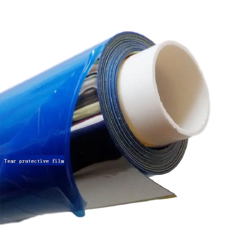 Window Film Adhesive Vinyl Adhesive Vinyl Stickers Adhesive Vinyl Film High Light Reflective Film Stickers Waterproof Self Adhesive UV Reflective Light Opaque PET Film 50cm