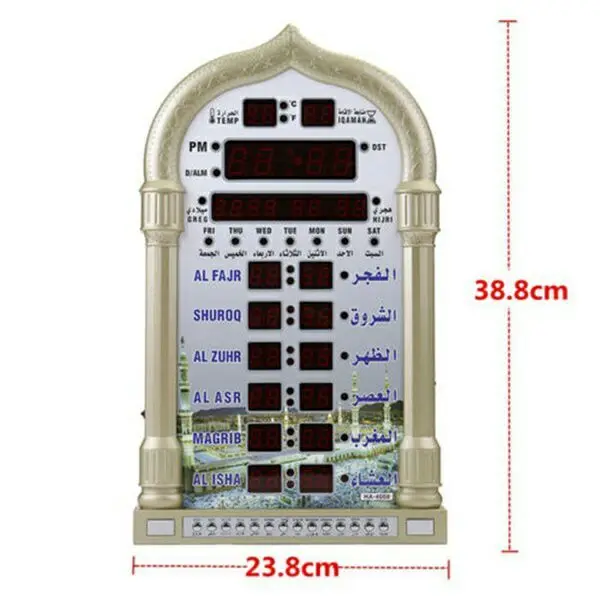 Mesquita Azan Relógio de Oração com Melhores