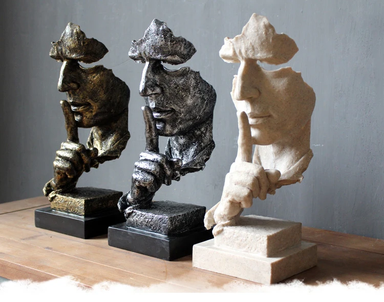 3D Statue Table Decorations Abstract Sculpture Home Decoration Accessories Art Decorative Figurine Office Living Room Decor (1)