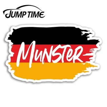 

Jump Time for Munster Germany Vinyl Stickers Flag Sticker Laptop Luggage Decal Window Tank Waterproof Car Decoration