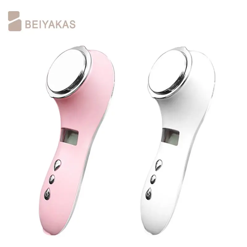 Hot and cold iontophoresis facial beauty ion rejuvenation cleansing cleansing household beauty instrument