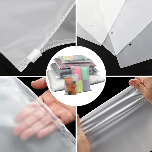 Zip-lock Travel Bags Set 12pcs Travel Storage Bags For Clothes Frosted  Waterproof Pouch Resealable Bags Saving Space (6pcs Size) - Storage Bags -  AliExpress