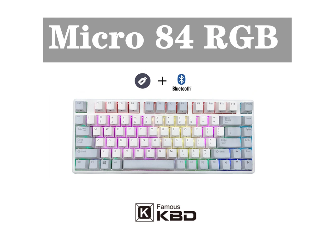 NIZ клавиатура micro84 Емкость беспроводной двухрежимный полный ключ