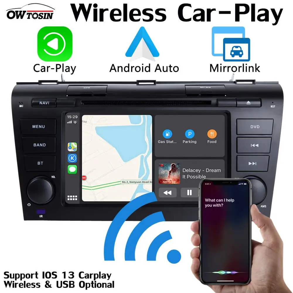 Автомобильный DVD-плеер PX6 8 ядер 4 + 64 гб Android 9 0 для Mazda3 Mazda 3 2004-2009 автомобильное