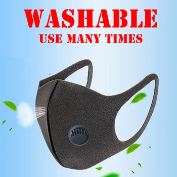

Protection Masks Air Purifying Mask Mouth Muffle Carbon Filter Dust Haze Fog Respirator Mask With valve