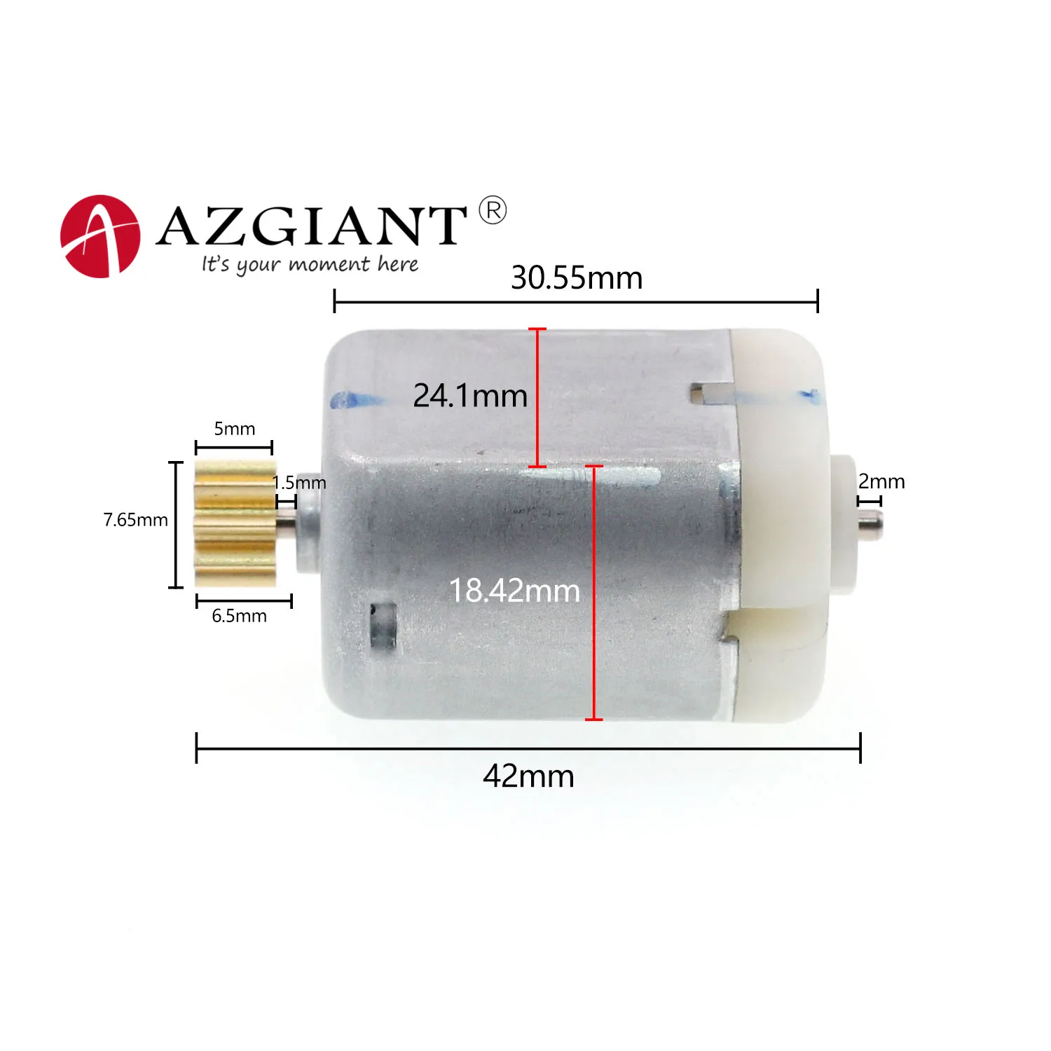AZGIANT BD423X 12V 9 зубов работающего на постоянном токе 12 В в угольные щетки двигателя