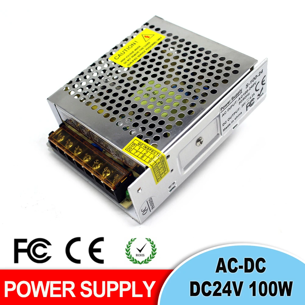 Ультратонкий Регулируемый DC24V 3A 72W блок питания и коммутации преобразователь