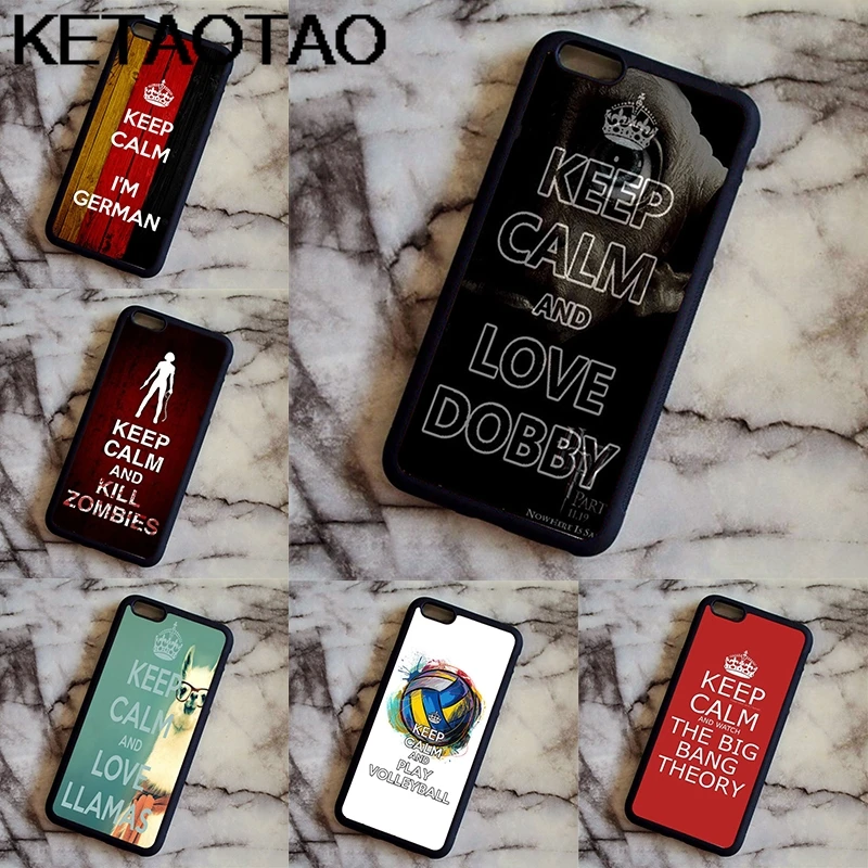 KETAOTAO keep calm and love Dobby чехол для телефона s для iPhone 4S SE 5C 5S 6S 7 8 SE X Plus XR XS Max чехол из мягкого ТПУ резины и силикона