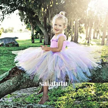 

photograph flower girl wedding dress children tulle party beauty light pink children birthday gift dresses costume Vestido