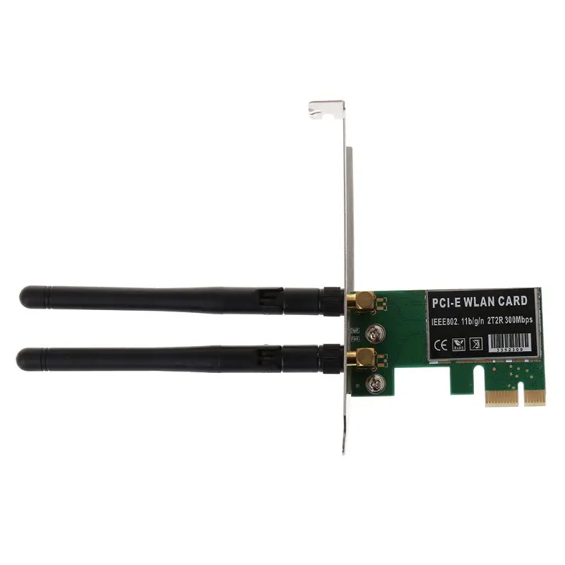 PCI-E 300 Мбит/с беспроводная сетевая карта PCI Express WiFi WLAN карта адаптер с антеннами для ПК Компьютерные аксессуары ПК
