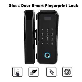 

Glass Door Smart Fingerprint Password Lock Remote Access Control System Door Lock Access Door Lock