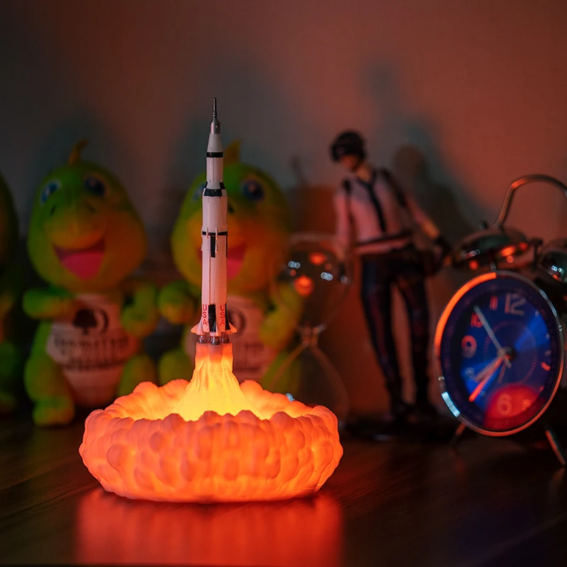 2019 New Dropship 3D Print Space Shuttle Lamp NIght Light For Space Fans Moon Lamp Rocket Lamp As R - 33021556171