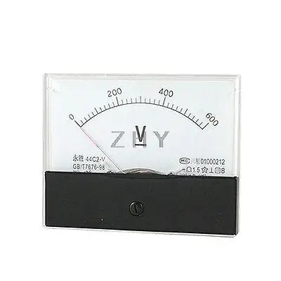 

New 0-600V DC Voltage Panel Meter Voltmeter Gauge 44C2