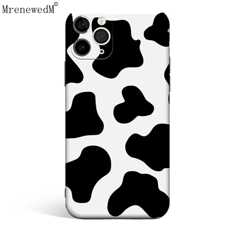 MrenewedM 11 Pro Max милый силиконовый чехол для телефона с принтом молочной коровы iPhone 12