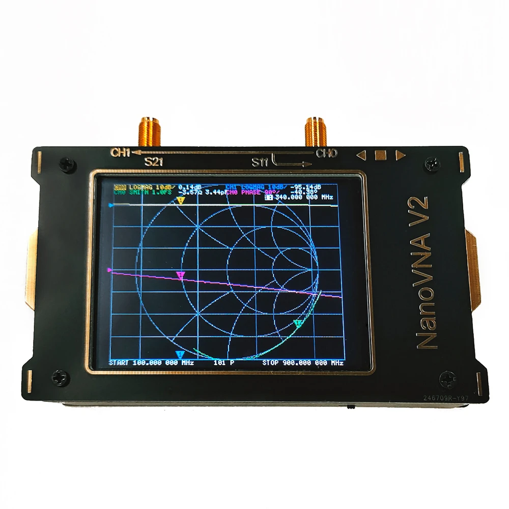 NanoVNA V2 3G Vector Network Analyzer 50KHz-3GHz Shortwave HF VHF UHF Antenna Analyzer S-A-A-2 