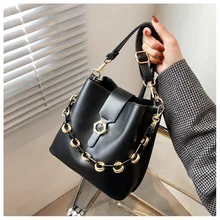 

2021 new spring Chain Crossbody Bag For Women Shoulder Bag Brand Designer Women Bags Luxury PU Leather Bag Bucket Bag Handbag